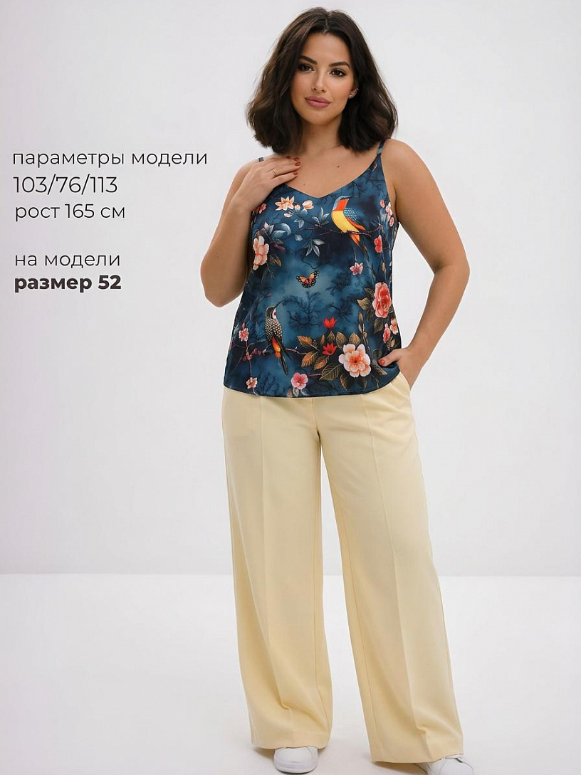 Топ "Вдохновение"_О20/синие птички